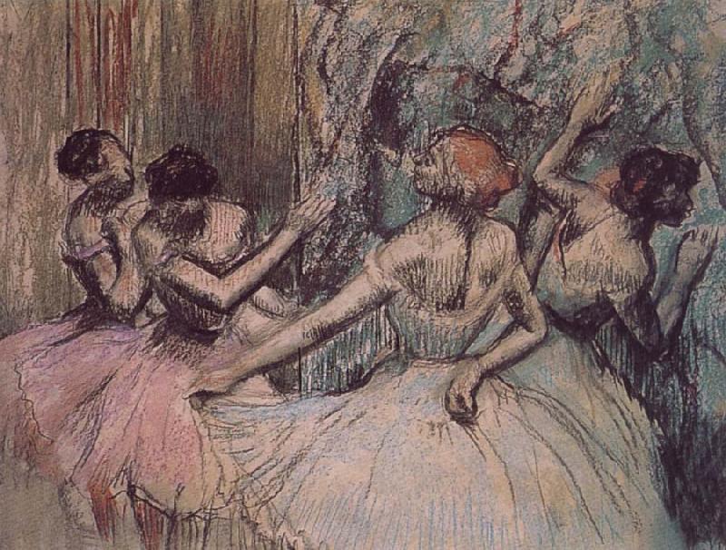 Edgar Degas Dance behind the curtain Sweden oil painting art